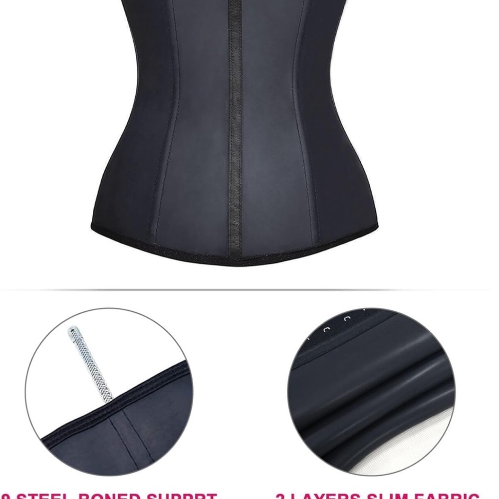 Waist Trainer Underbust Waist Cincher Corset Girdle Hourglass Body Shaper NWT XL - Picture 4 of 9